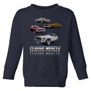 Classic Muscle Classic Sports Cars Toddler Sweatshirt