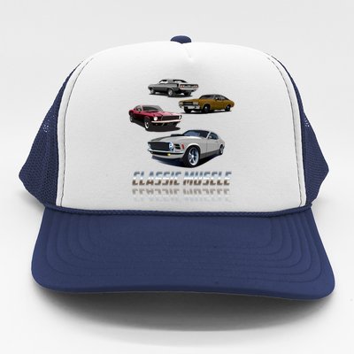 Classic Muscle Classic Sports Cars Trucker Hat