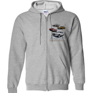 Classic Muscle Classic Sports Cars Full Zip Hoodie