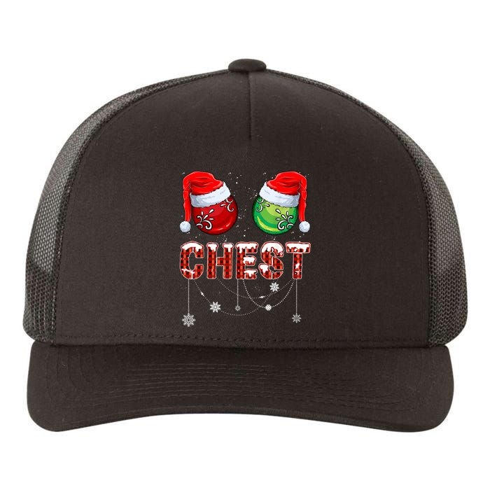 Christmas Matching Couple Family Chestnuts Yupoong Adult 5-Panel Trucker Hat