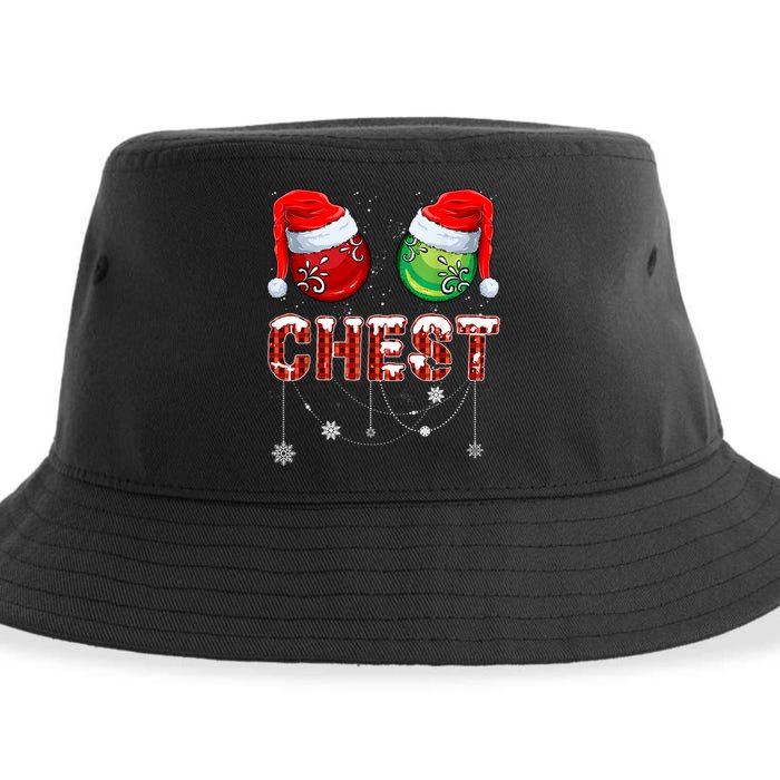 Christmas Matching Couple Family Chestnuts Sustainable Bucket Hat