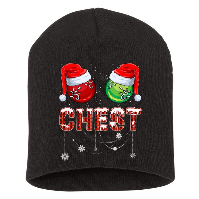 Christmas Matching Couple Family Chestnuts Short Acrylic Beanie