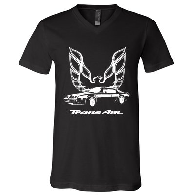 Classic Muscle Car Design Classic American Car V-Neck T-Shirt