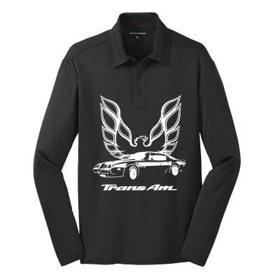 Classic Muscle Car Design Classic American Car Silk Touch Performance Long Sleeve Polo