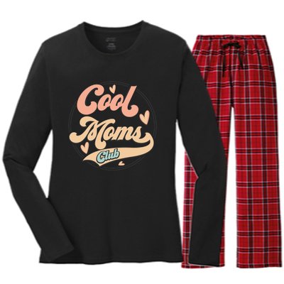 Cool Moms Club Women's Long Sleeve Flannel Pajama Set 