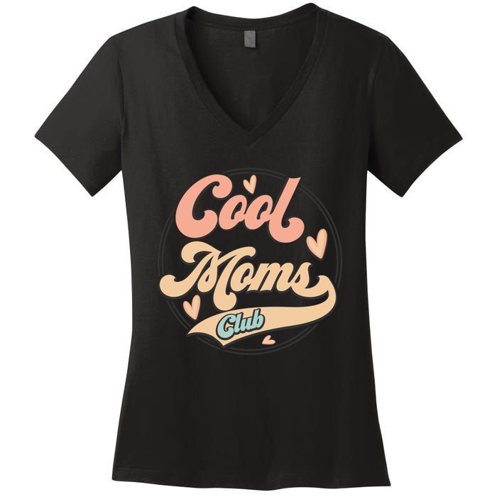 Cool Moms Club Women's V-Neck T-Shirt