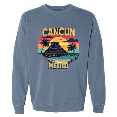 Cancun Mexico Garment-Dyed Sweatshirt