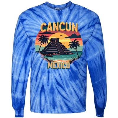 Cancun Mexico Tie-Dye Long Sleeve Shirt