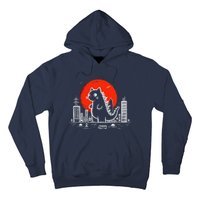 Catzilla Monster Cat Memes Retro Japan Kawaii Kaiju Hoodie