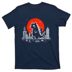 Catzilla Monster Cat Memes Retro Japan Kawaii Kaiju T-Shirt