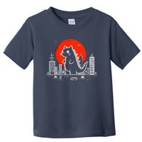 Catzilla Monster Cat Memes Retro Japan Kawaii Kaiju Toddler T-Shirt