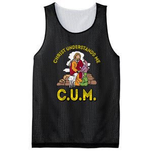 Cum Meaning Christ Understands Me Mesh Reversible Basketball Jersey Tank