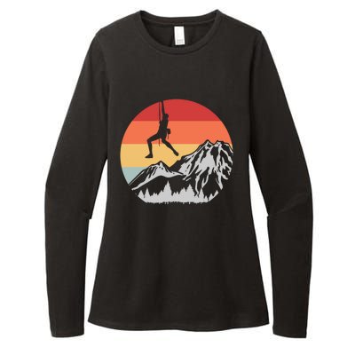 Climbing Mountain Climber Hiking Climb Funny Gift Womens CVC Long Sleeve Shirt