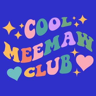 Cool Meemaw Club Grandma Meemaw Retro Groovy Colorful Gift T-Shirt