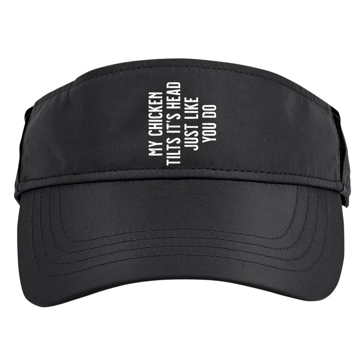 Chicken My Chicken Tilts Its Head Adult Drive Performance Visor