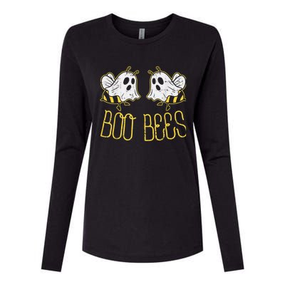 Costume Matching Couple Funny Halloween Boo Bees Cute Gift Womens Cotton Relaxed Long Sleeve T-Shirt