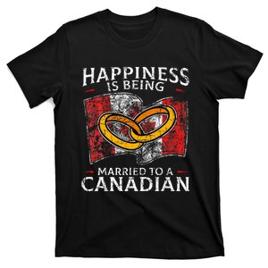 Canada Marriage Canadian Married Flag Wedded Culture Flag T-Shirt