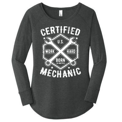 Certified Mechanic Women's Perfect Tri Tunic Long Sleeve Shirt