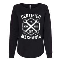 Certified Mechanic Womens California Wash Sweatshirt