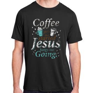 Coffee Morning Christian Gift Idea Jesus Adult ChromaSoft Performance T-Shirt