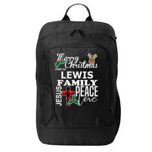 Cute Merry Christmas From The Lewis Family Christian Cool Gift City Backpack