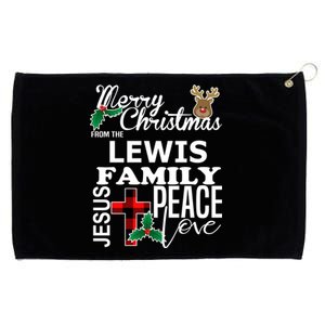 Cute Merry Christmas From The Lewis Family Christian Cool Gift Grommeted Golf Towel