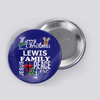 Cute Merry Christmas From The Lewis Family Christian Cool Gift Button