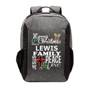 Cute Merry Christmas From The Lewis Family Christian Cool Gift Vector Backpack