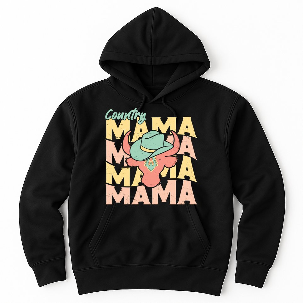 Country Mama Cowgirl Cute Mom Gift Hoodie