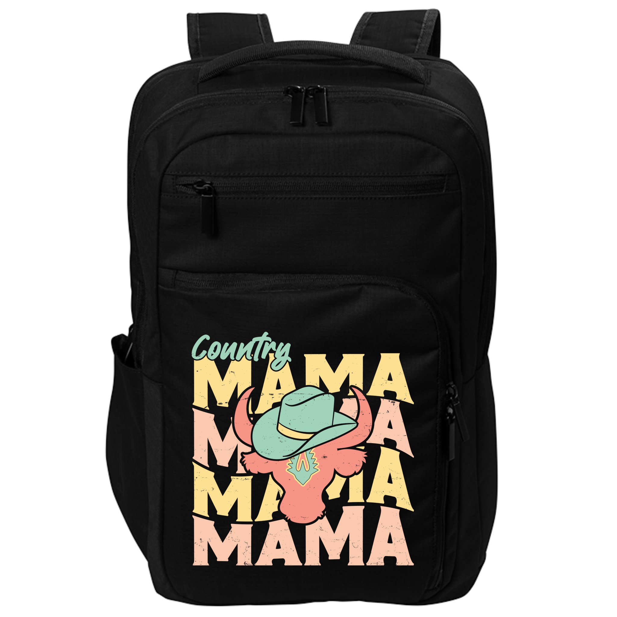 Country Mama Cowgirl Cute Mom Gift Impact Tech Backpack