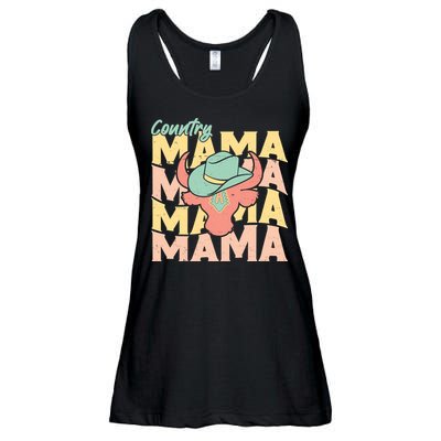 Country Mama Cowgirl Cute Mom Gift Ladies Essential Flowy Tank
