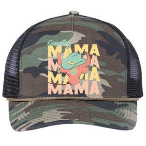 Country Mama Cowgirl Cute Mom Gift Retro Rope Trucker Hat Cap