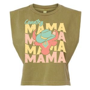 Country Mama Cowgirl Cute Mom Gift Garment-Dyed Women's Muscle Tee