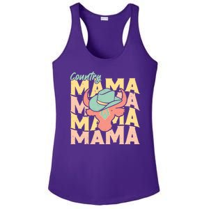 Country Mama Cowgirl Cute Mom Gift Ladies PosiCharge Competitor Racerback Tank