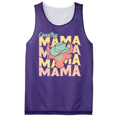 Country Mama Cowgirl Cute Mom Gift Mesh Reversible Basketball Jersey Tank