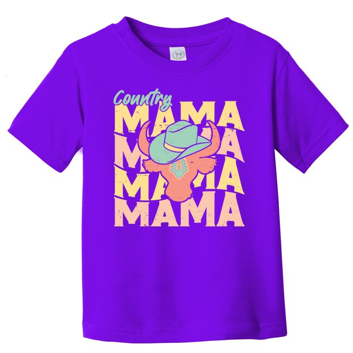 Country Mama Cowgirl Cute Mom Gift Toddler T-Shirt