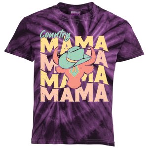 Country Mama Cowgirl Cute Mom Gift Kids Tie-Dye T-Shirt