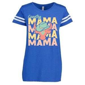 Country Mama Cowgirl Cute Mom Gift Enza Ladies Jersey Football T-Shirt