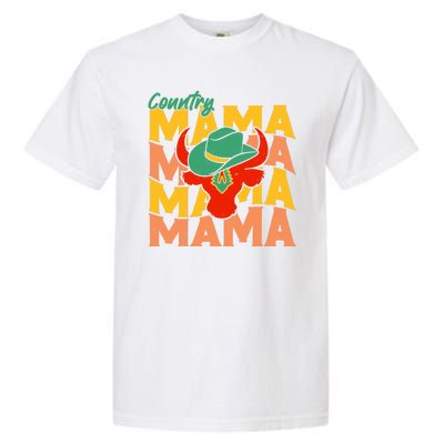 Country Mama Cowgirl Cute Mom Gift Garment-Dyed Heavyweight T-Shirt