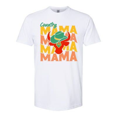 Country Mama Cowgirl Cute Mom Gift Softstyle® CVC T-Shirt