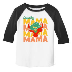 Country Mama Cowgirl Cute Mom Gift Toddler Fine Jersey T-Shirt