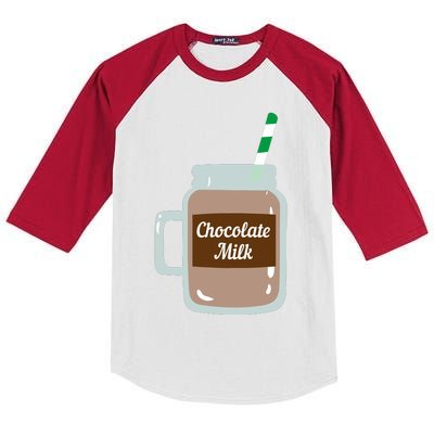 Chocolate Milk Cute Dairy Lovers Funny Gift Kids Colorblock Raglan Jersey