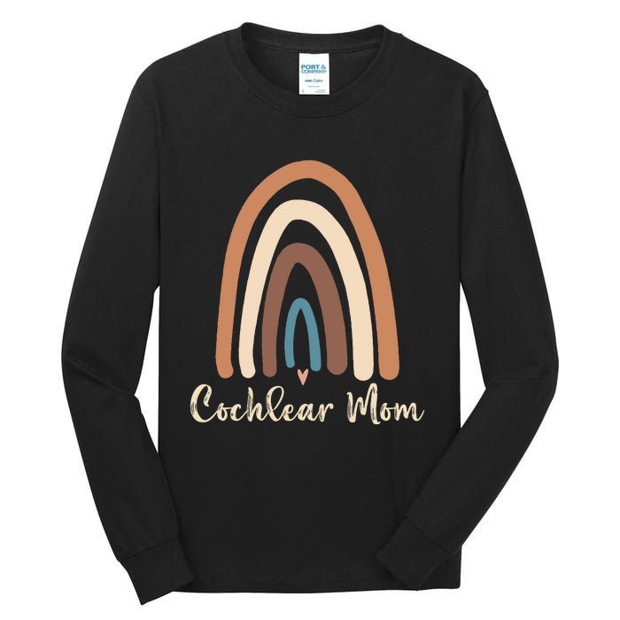 Cochlear Mom Cute Deaf Pride Cochlear Implant Awareness Tall Long Sleeve T-Shirt