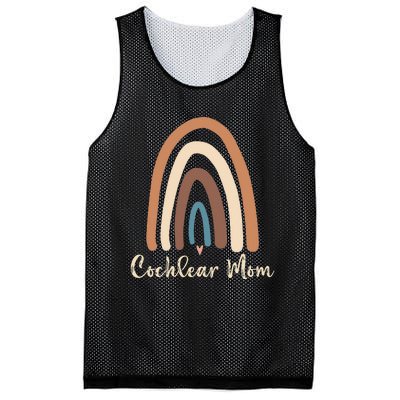 Cochlear Mom Cute Deaf Pride Cochlear Implant Awareness Mesh Reversible Basketball Jersey Tank