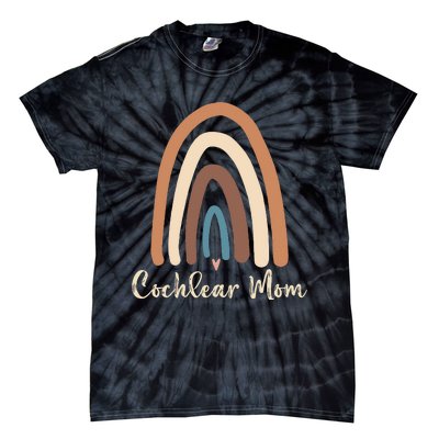 Cochlear Mom Cute Deaf Pride Cochlear Implant Awareness Tie-Dye T-Shirt