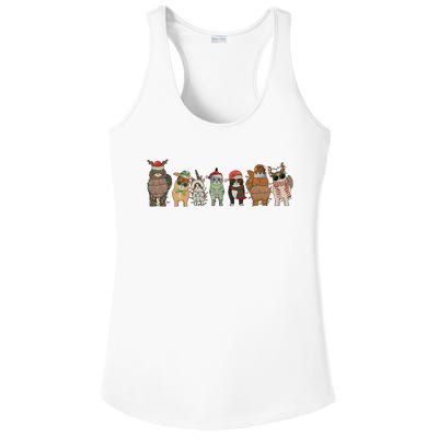 Cats Merry Christmas Cat Lovers Xmas Ladies PosiCharge Competitor Racerback Tank