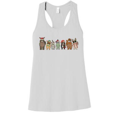 Cats Merry Christmas Cat Lovers Xmas Women's Racerback Tank