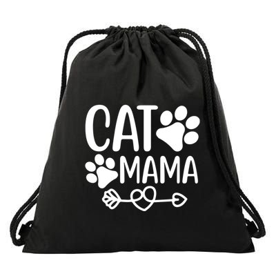 Cat Mama Drawstring Bag