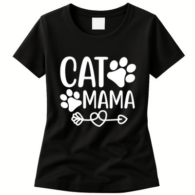 Cat Mama Womens T-Shirt