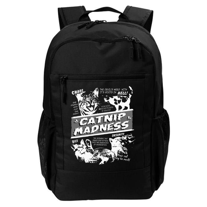 Catnip Madness Cute Kitten Funny Cat Pet Humor Daily Commute Backpack